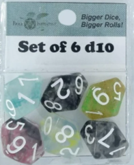 Diffusion Dice D10 - Set of 6